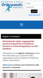 Mobile Screenshot of paorthosociety.org